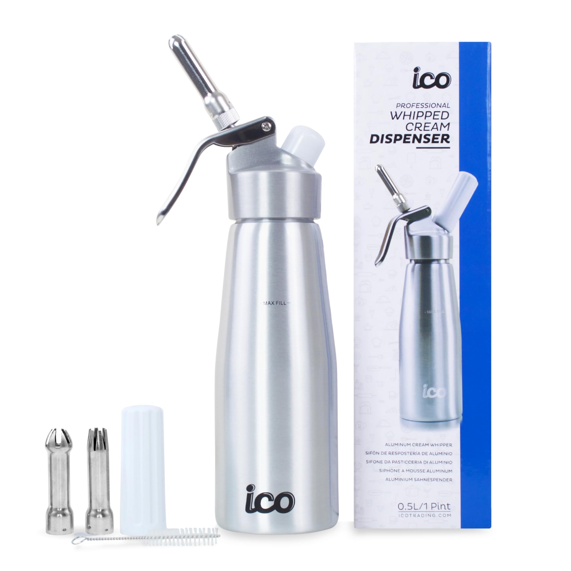Amazon.com: Professional Aluminum Whipped Cream Dispenser for